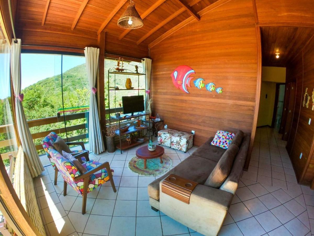 Casa Vista Privilegiada: Piscina E Conforto Garopaba Luaran gambar